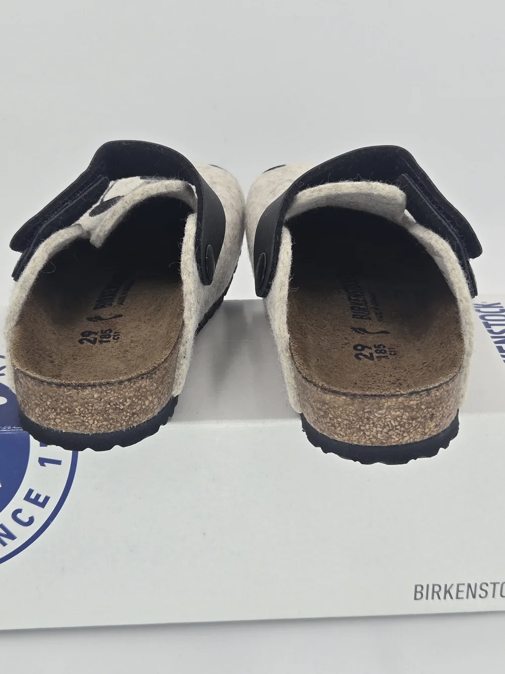 Birkenstock Zimba Kids Panda Wool Felt Boston Clogs Size C11 Toddler